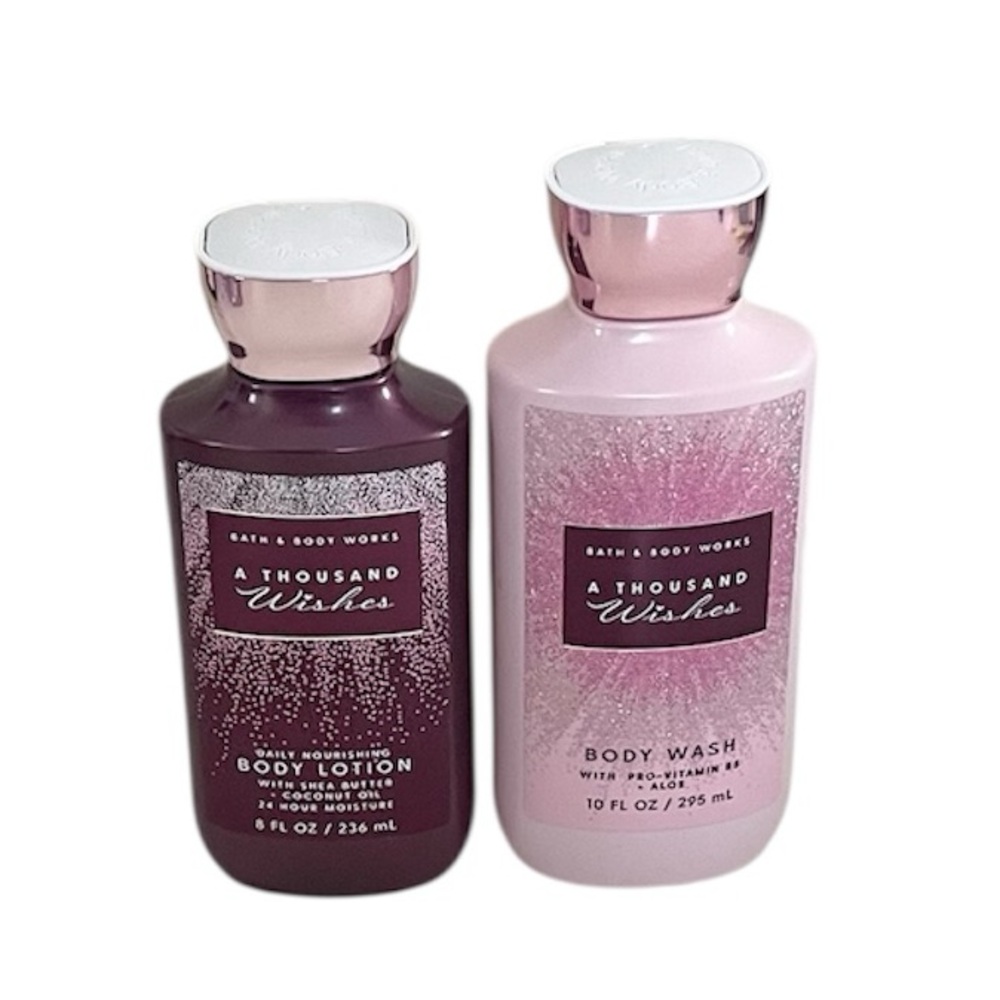 Bath & Body Works A Thousand Wishes Body Wash & Lotion Full Size Set with Tote - Picture 3 of 11